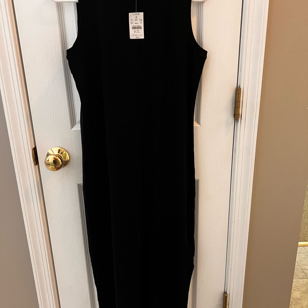 J. Crew Black Sheath Midi Dress for Cocktail Nights